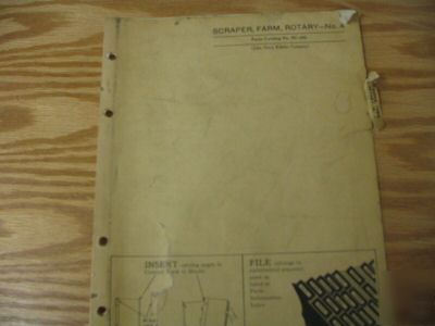 John deere 4 scraper farm parts catalog manual