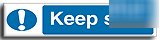 Keep shut sign-adh.vinyl-300X75MM(ma-076-aj)