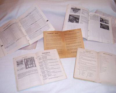 Lot 5 pc lauson john deere buncher grain drill manuals