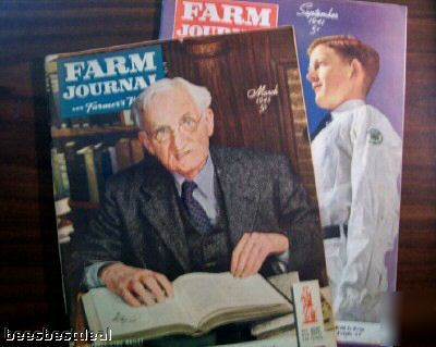 Lot vintage magazines~farm journal/farmer's wife~1940's