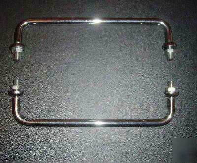 Tektronix rack mount chrome handles 7 5/8