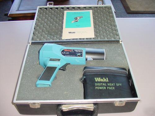 Wahl heat spy digital infared therometer dhs-14, case