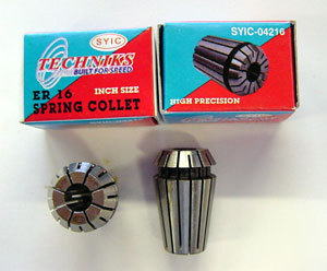 Techniks close tolerance cnc er 16 3-4 mm collet