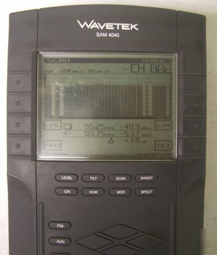 Wavetek sam 4040 signal analysis catv meter