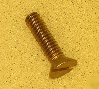 10 ea. brass screws 1/4-20 x 1