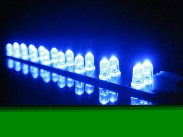 F s/h 180MM rigid led strip w/18PCS ultrabright blue
