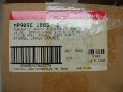 New honeywell MP909E-1083 pneumatic damper actuator, 