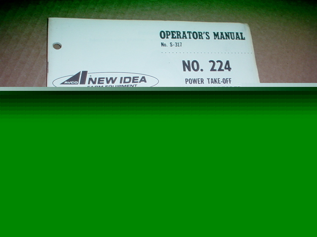 New idea 224 manure spreader operator manual