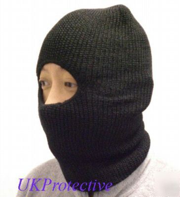 Yoko adult open face black balaclava, headwear *cheap*