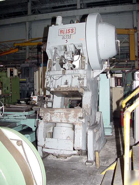 75TN obi press, bliss c-75 air clutch