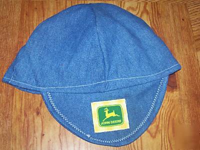 Denim john deere welding hat hats cap welders caps
