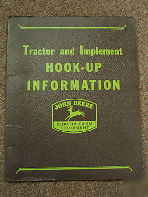 John deere dealer hook-up information 1944 