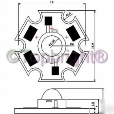 1 pc 3W manaul control 6 pin rgb full color led 85 lm