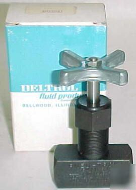 Deltrol hydraulic needle valve 10000 psi 3/8
