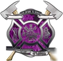 Firefighter decal reflective 12