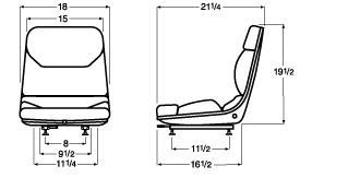 Hyster forklift seat replacement lift truck seat, 