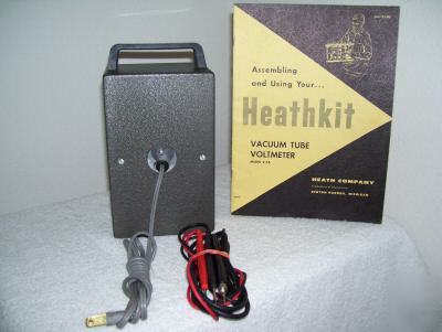 Heathkit v-7A vtvm (with manual and probes)