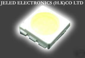 New 50X smd smt plcc-6 white leds 6000MCD f/s