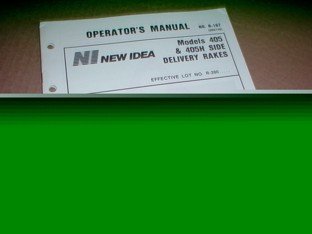 New idea 405 rake operator manual