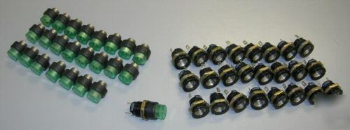 New lot of 24 ledtronics green led assembly MFS470 