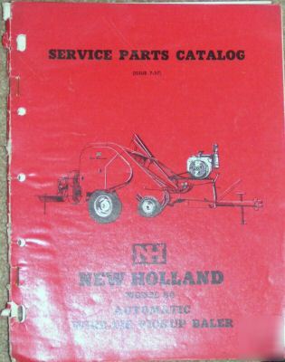 New holland 80 auto wire-tie pickup baler parts catalog