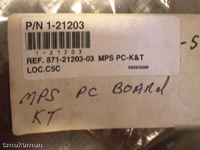 New k&t mps pc board p/n 871-21203-03 