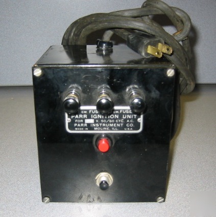 Parr instrument co/parr ignition unit