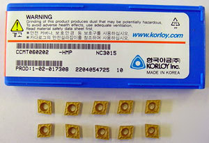 10 pcs korloy ccmt-21.50.5 ss finishing carbide inserts