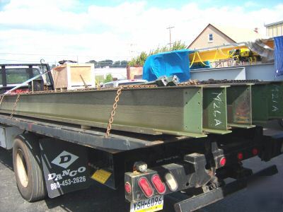 Steel beams - W12 w/C10 cap up to 2 ton wide flange 35'
