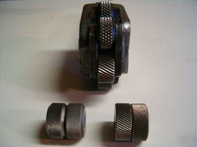 Used knurling tool+5 spare knurls 