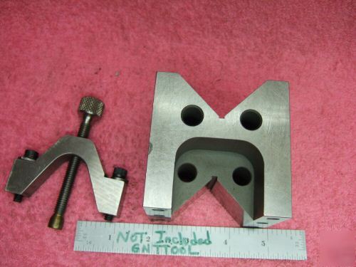 Vblock clamp toolmaker machinist hardened ground vee 