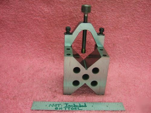 Vblock clamp toolmaker machinist hardened ground vee 