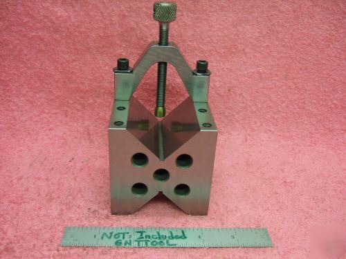 Vblock clamp toolmaker machinist hardened ground vee 