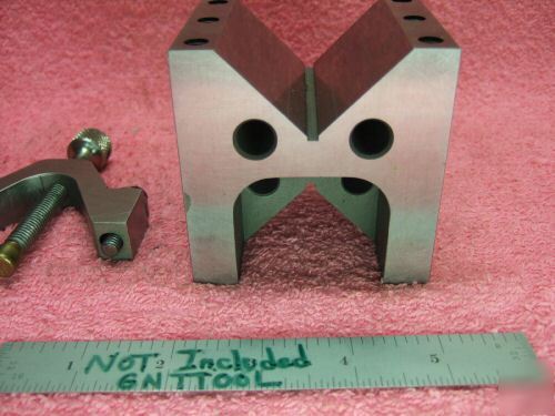 Vblock clamp toolmaker machinist hardened ground vee 