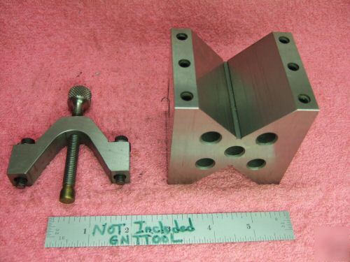 Vblock clamp toolmaker machinist hardened ground vee 