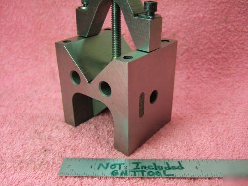 Vblock clamp toolmaker machinist hardened ground vee 